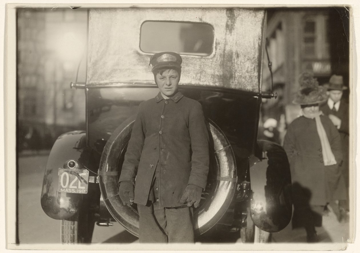 [Western Union Messenger, Massachusetts (Boston)]. autorstwa Lewis W. Hine