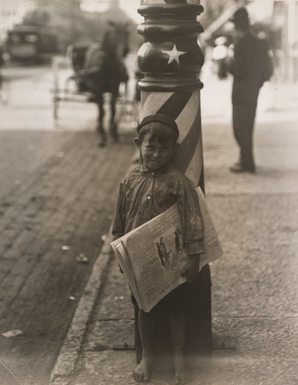 Mała golarka, Indianapolis autorstwa Lewis Wickes Hine