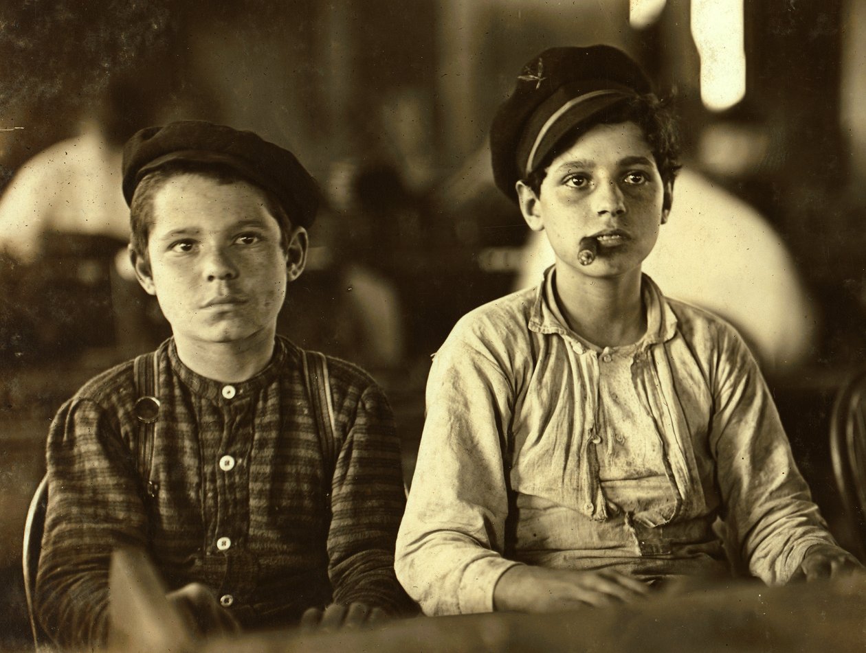 Producenci cygar, Tampa, Floryda, 1909 autorstwa Lewis Wickes Hine