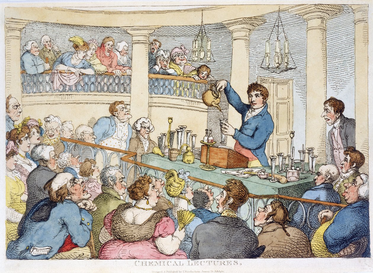 Wykłady chemiczne”, ok. 1810 r autorstwa Unbekannt Unbekannt