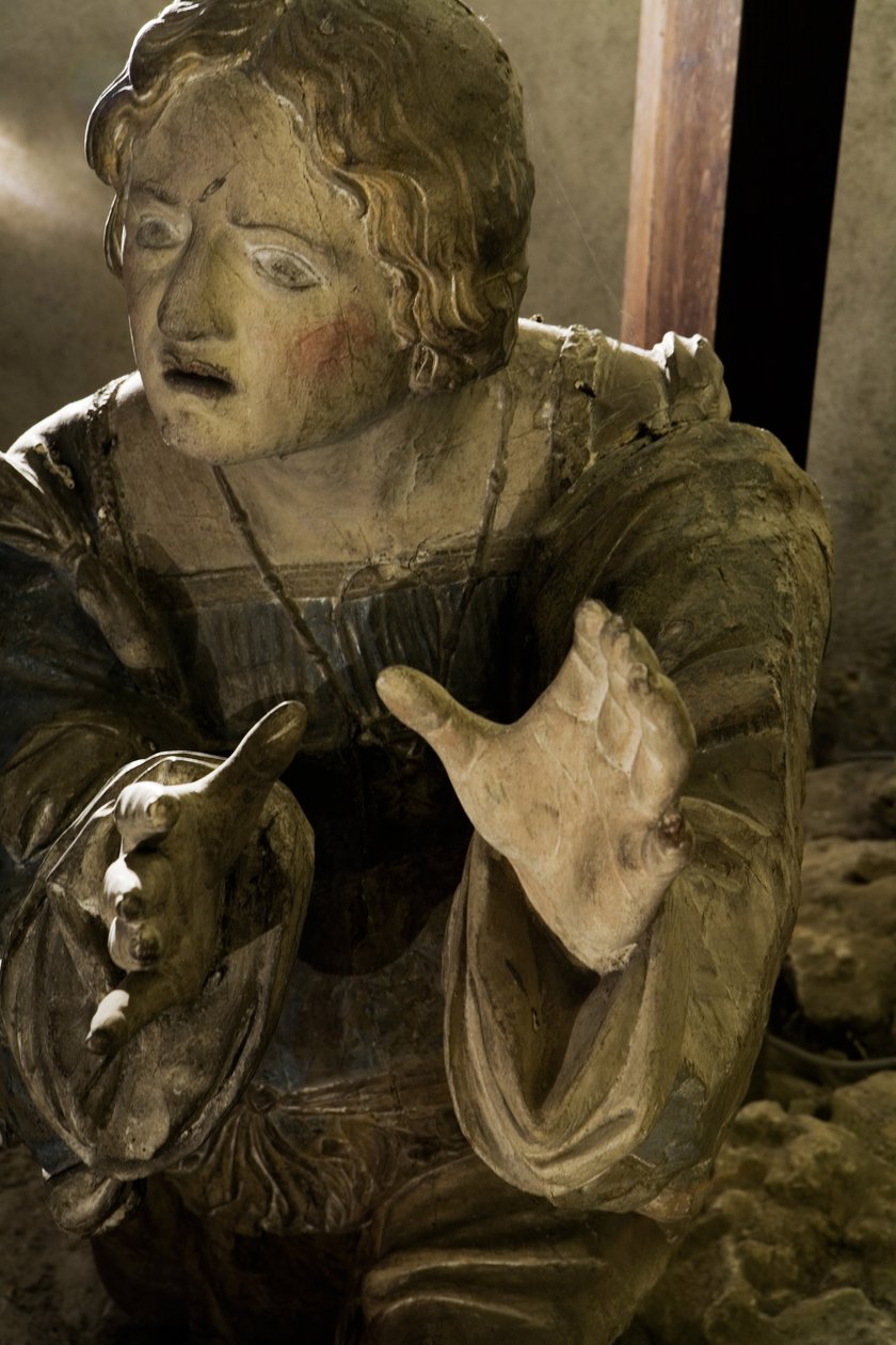 Kalwaria, detal, ok. 1530 (drewno malowane) autorstwa Ligier Richier