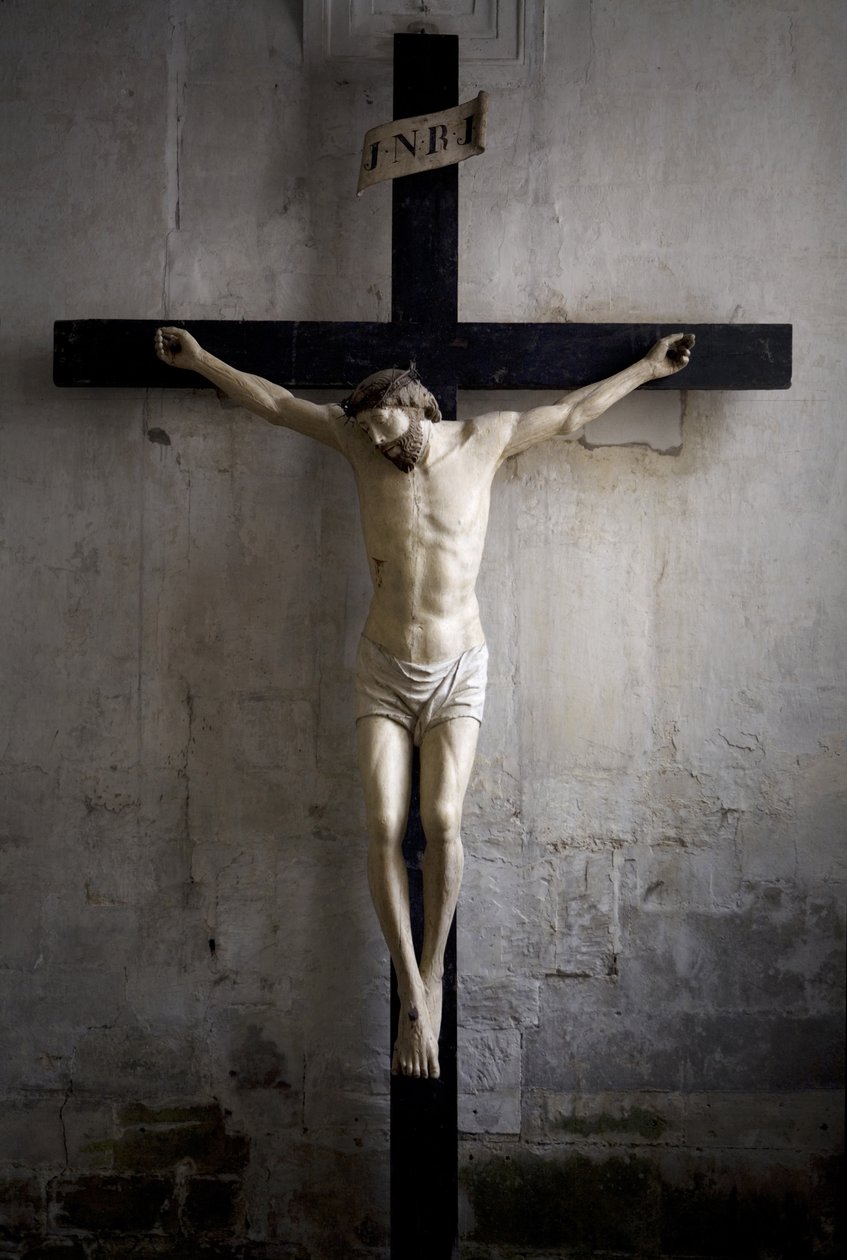 Chrystus na krzyżu (drewno malowane) autorstwa Ligier Richier