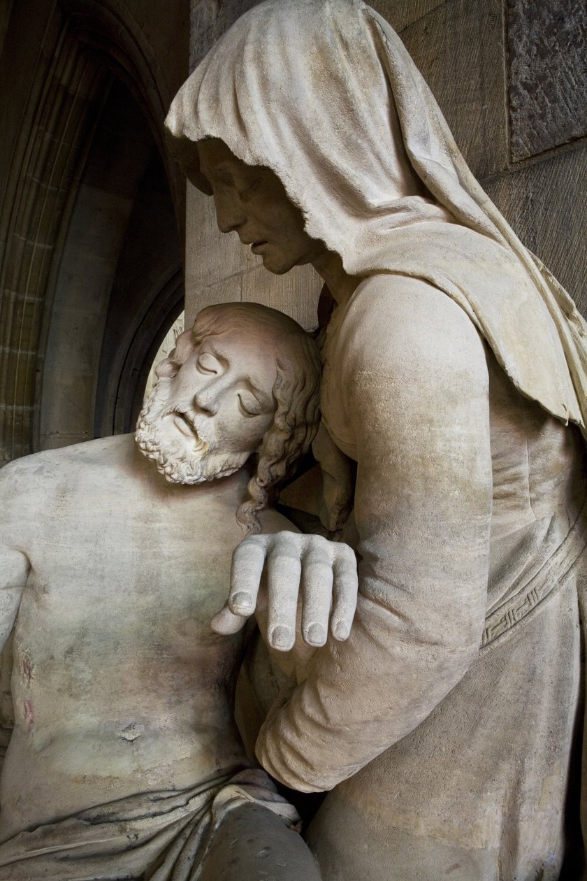 Pieta, detal autorstwa Ligier Richier
