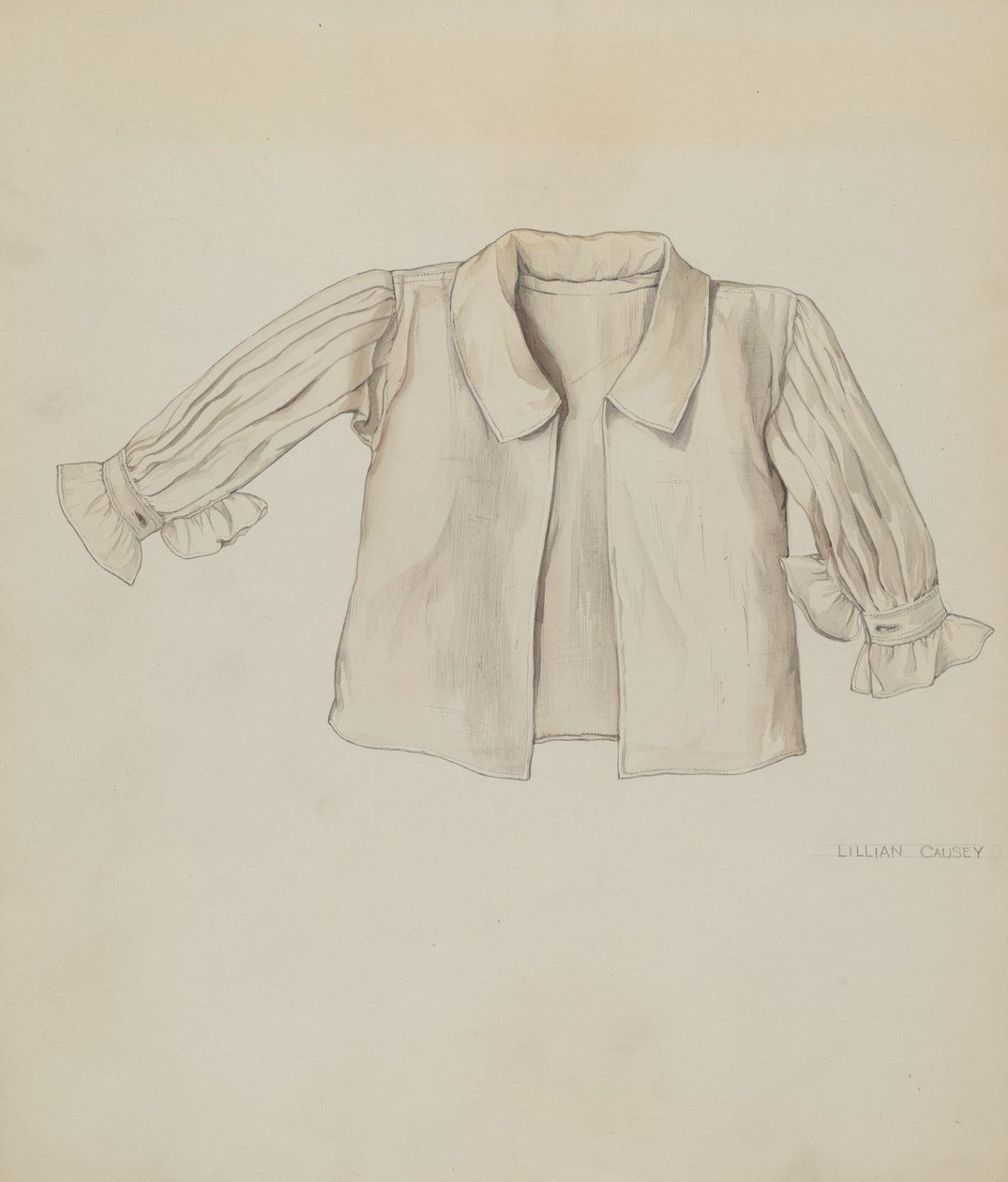 Koszula dla niemowląt Quaker, ok. 1900 r. 1937. autorstwa Lillian Causey