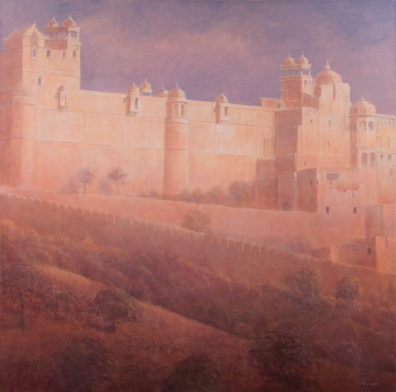 Bursztynowy Fort, Jaipur autorstwa Lincoln Seligman