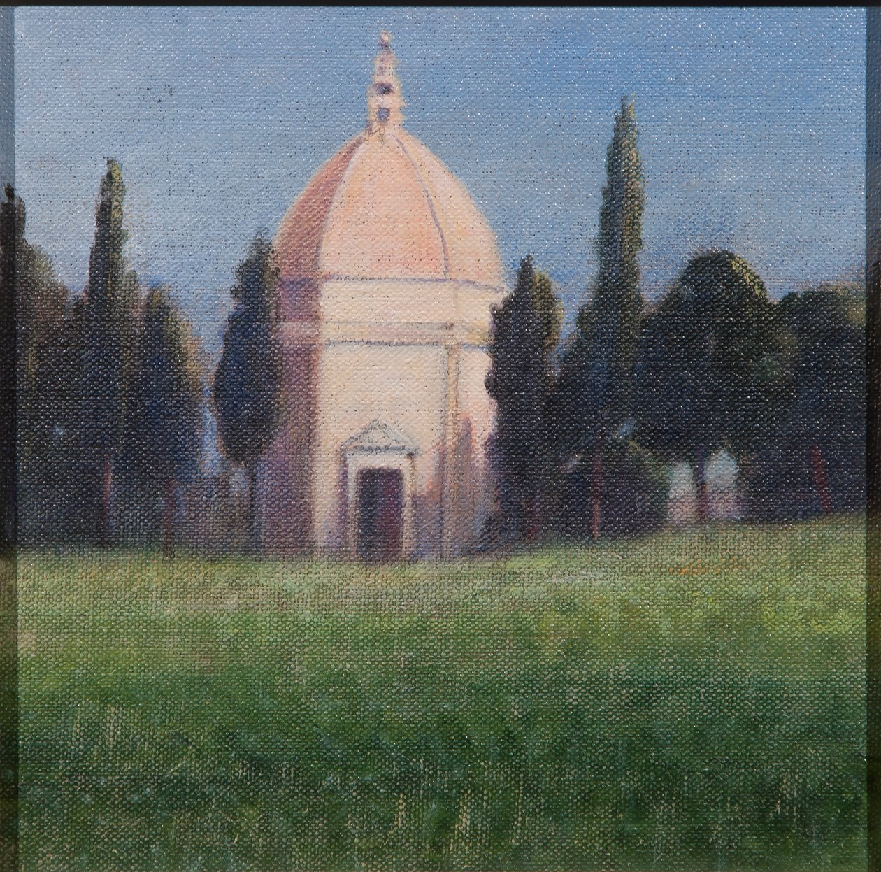 Baptysterium, Tavarnelle, 2012 (akryl na płótnie) autorstwa Lincoln Seligman