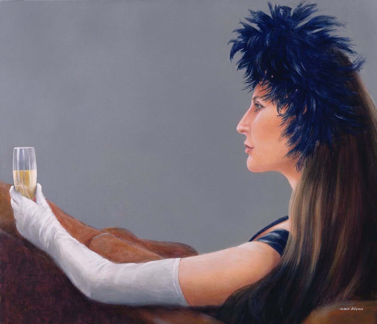 Ikona, 2005 (akryl) autorstwa Lincoln Seligman