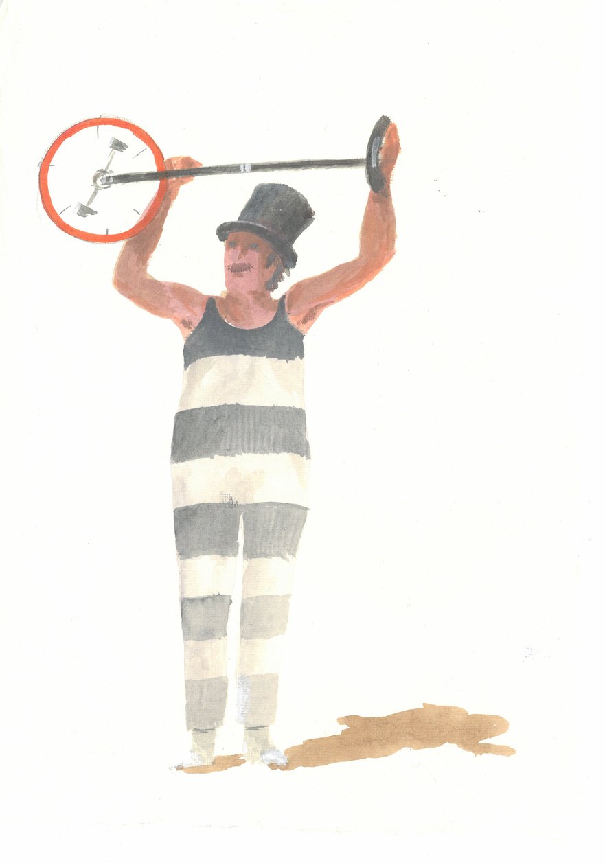 Clown włoski (akryl na papierze) autorstwa Lincoln Seligman