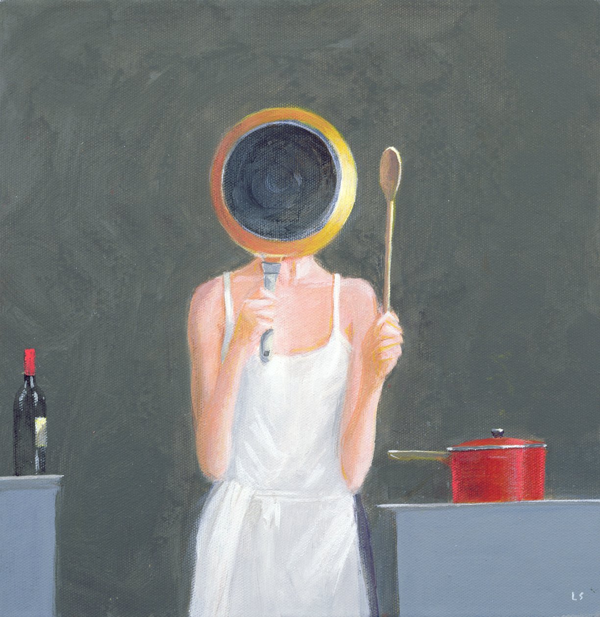 Masterchef, 2005 (akryl) autorstwa Lincoln Seligman