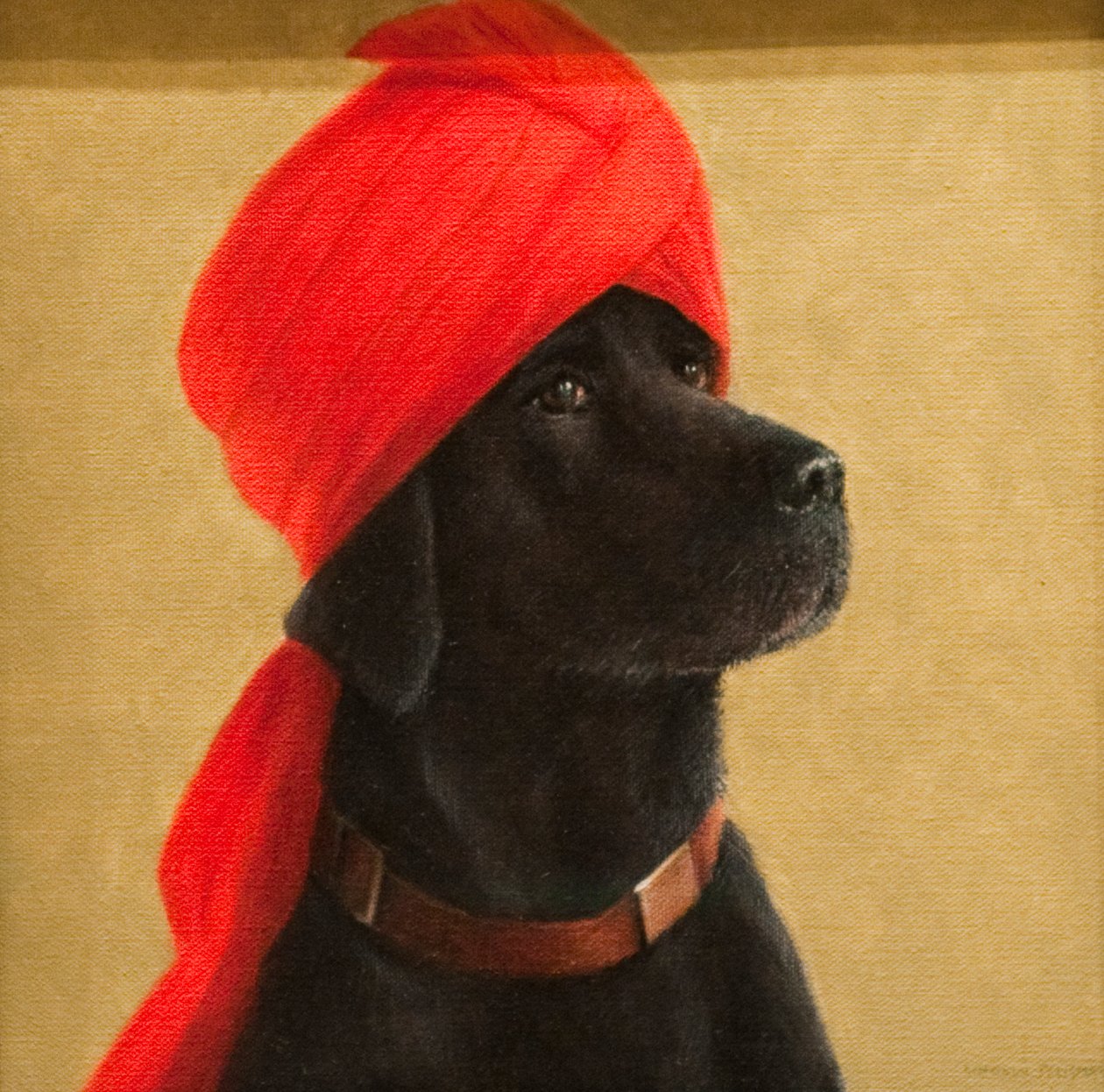 Zamyślony Maharaja, 2010 (akryl na płótnie) autorstwa Lincoln Seligman