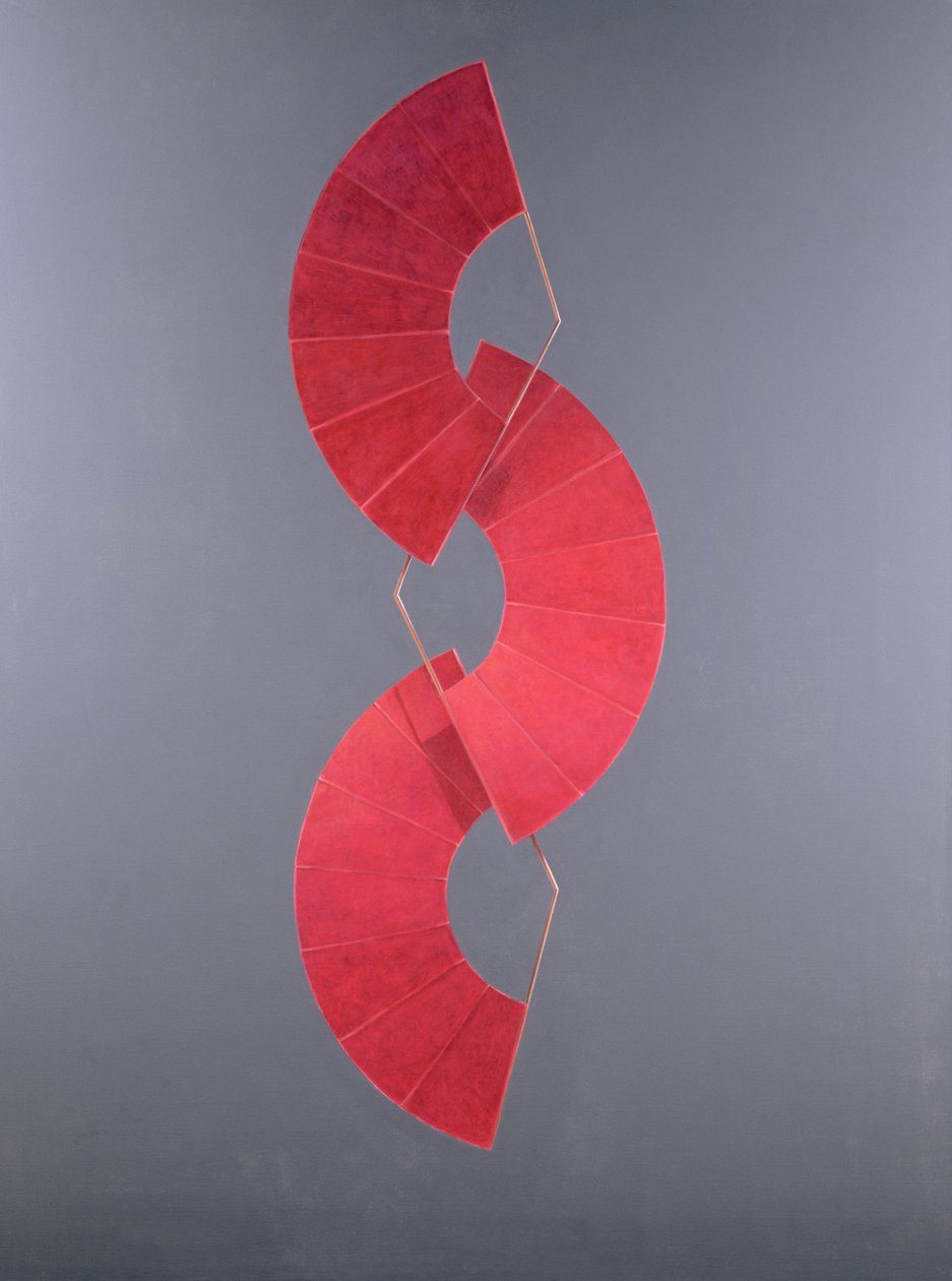 Czerwoni Fani, 2005 (akryl) autorstwa Lincoln Seligman