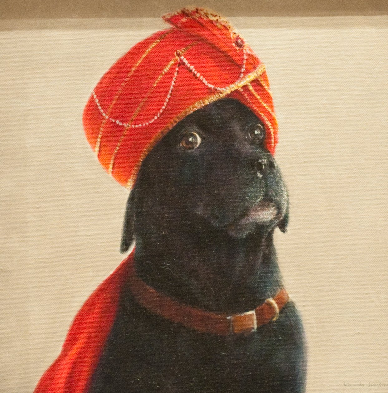 Niechętny Maharaja, 2010 (akryl na płótnie) autorstwa Lincoln Seligman