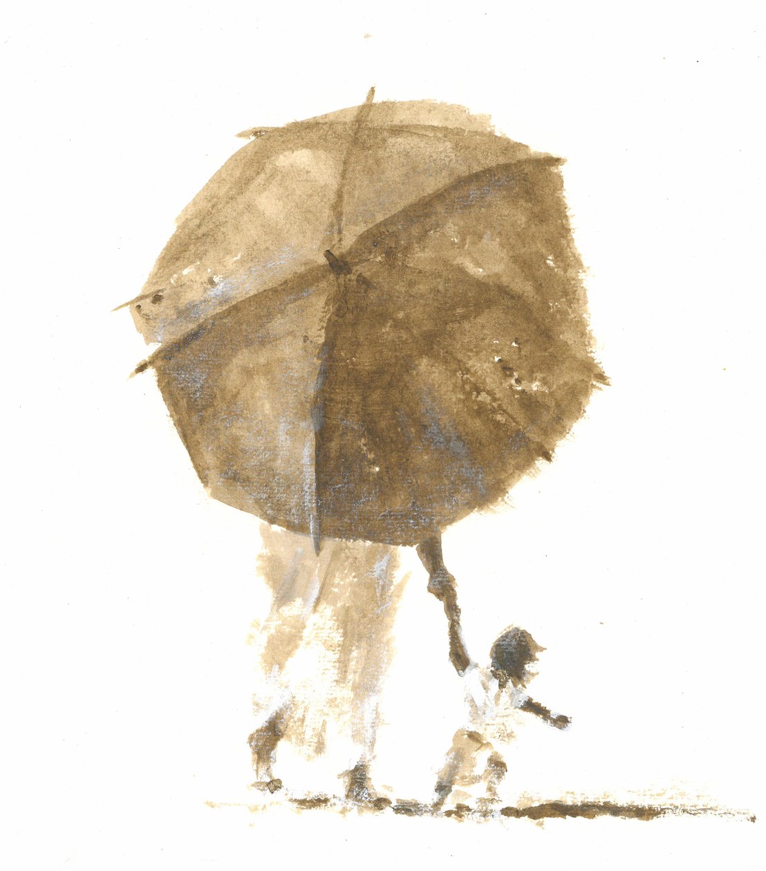 Parasol i dziecko 1, 2015 autorstwa Lincoln Seligman
