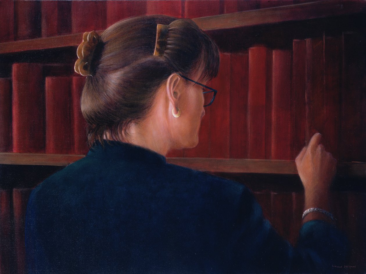 Przewodnicząca, 2005 (akryl) autorstwa Lincoln Seligman