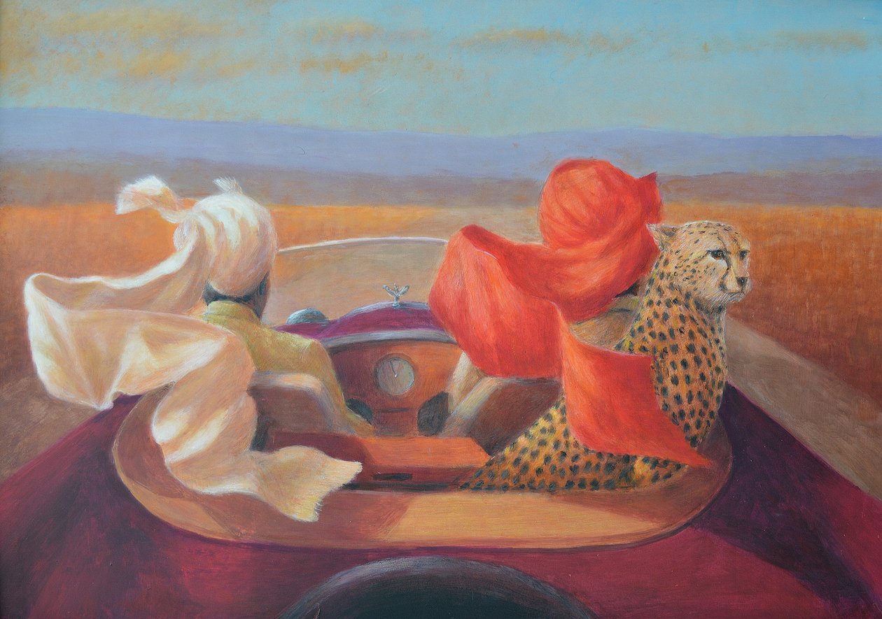 W drodze turbany + gepard autorstwa Lincoln Seligman