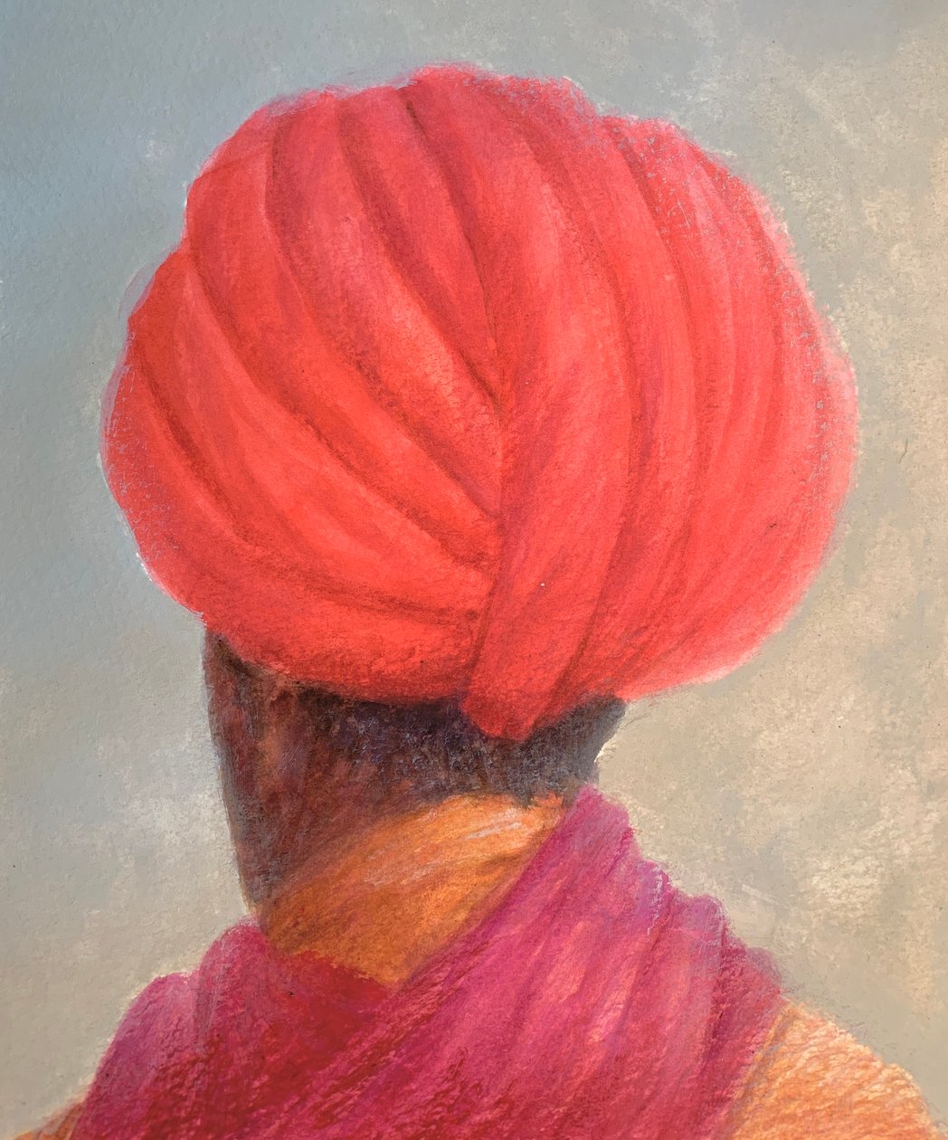 Czerwony turban Żółta kurtka autorstwa Lincoln Seligman