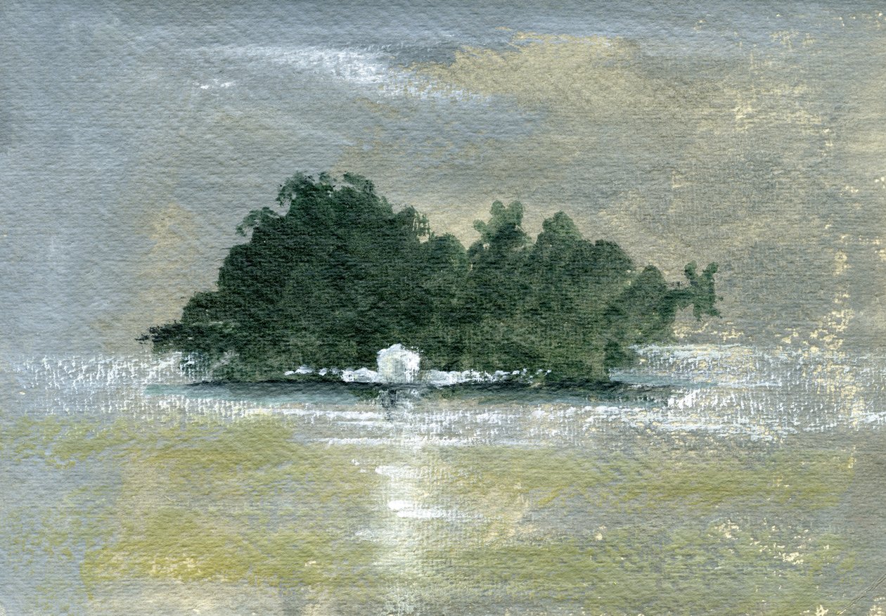 Taprabane (akryl na papierze) autorstwa Lincoln Seligman