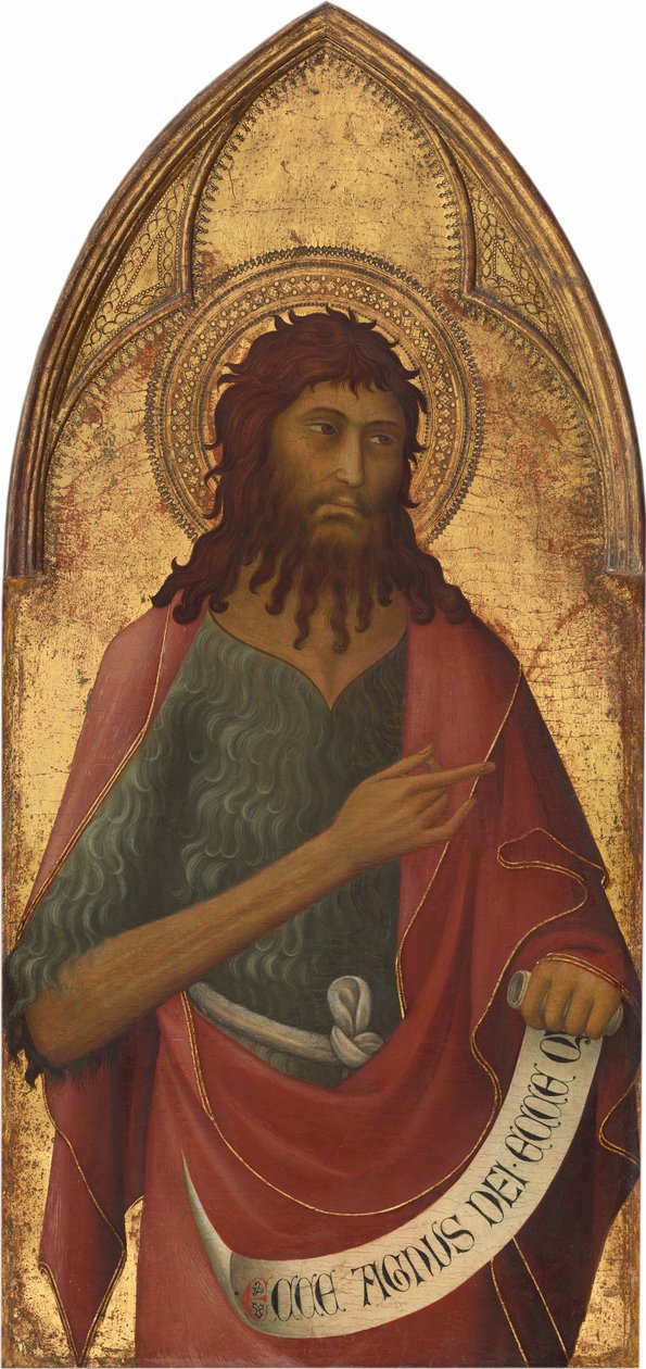 Św. Jan Chrzciciel, prawdopodobnie ok. 1325. autorstwa Lippo Memmi