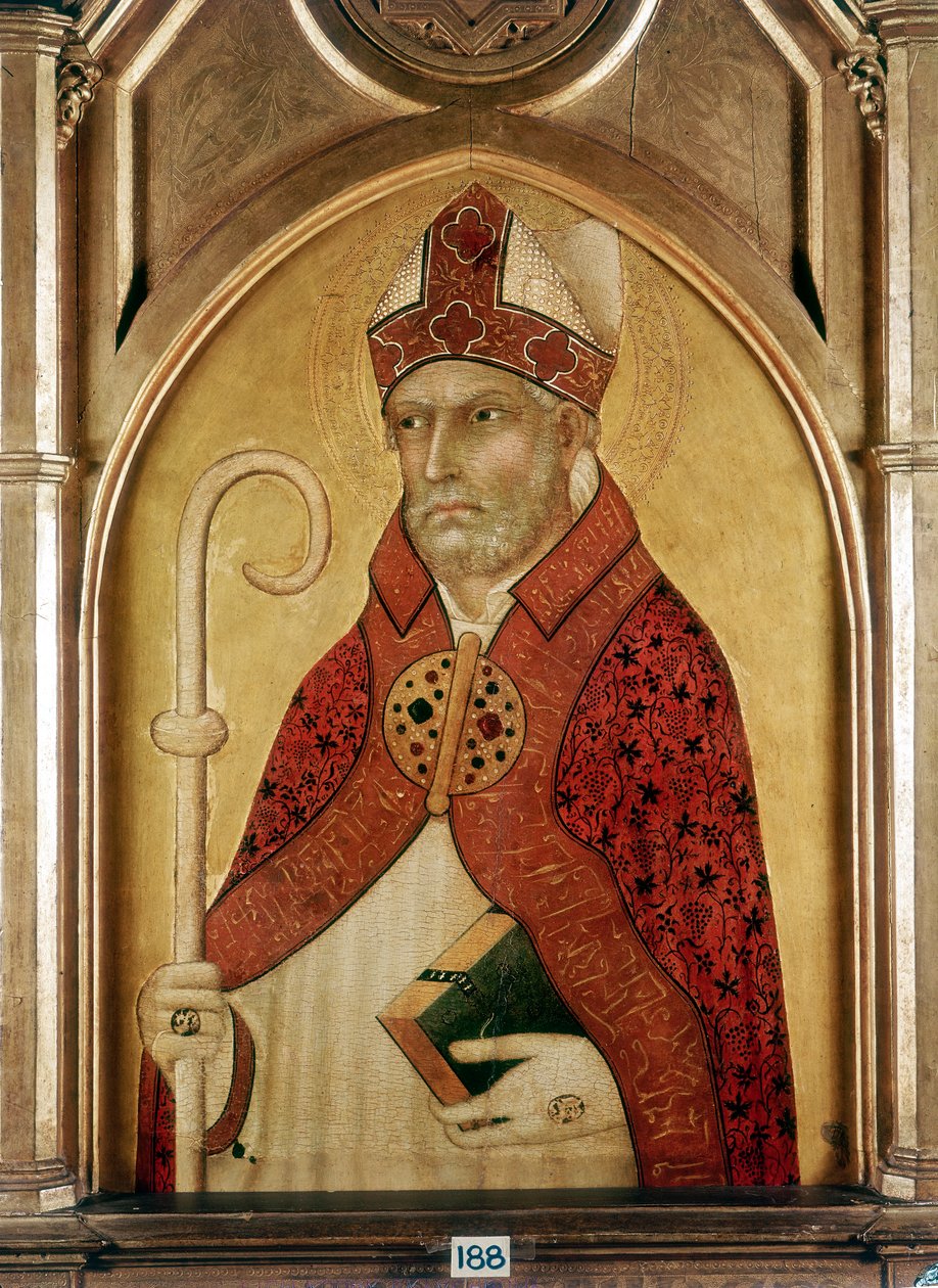 Św. Augustyn z Hippony, początek XIV wieku autorstwa Lippo Memmi
