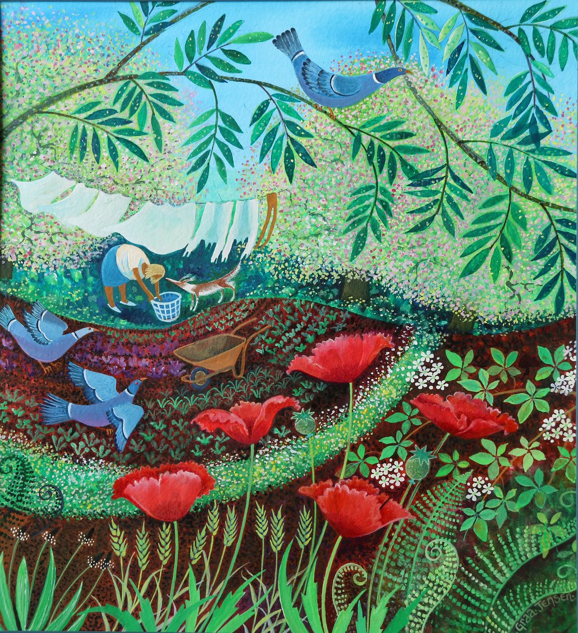 Gołębie leśne, 2019 autorstwa Lisa Graa Jensen
