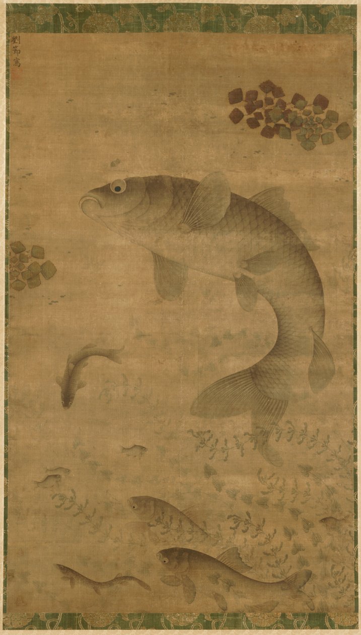 Skaczący karp, 1368-1644. autorstwa Liu Jie