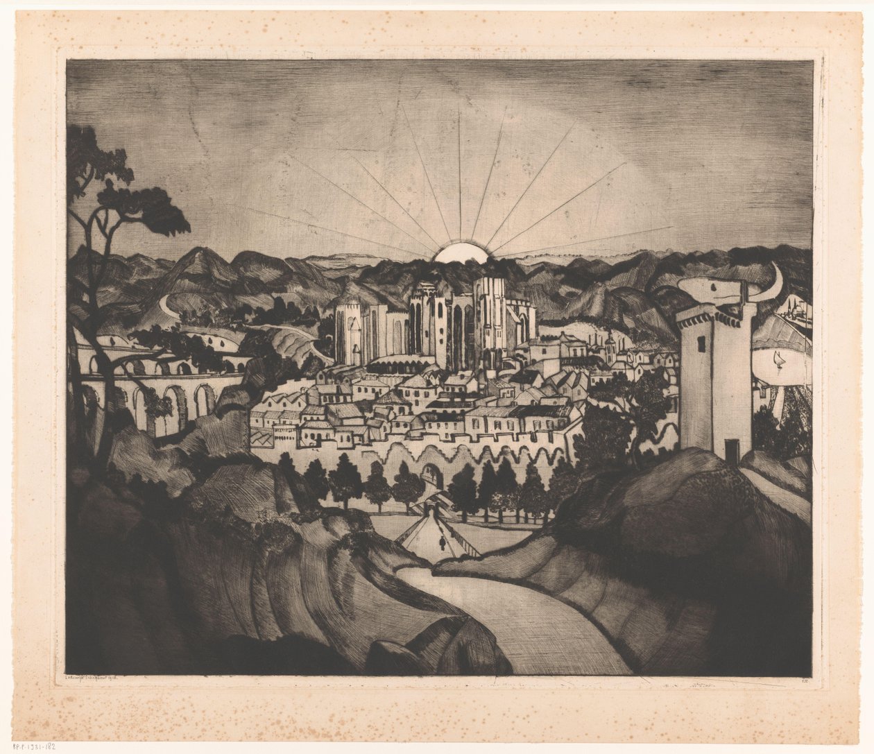 Awinion (tytuł oryginalny) autorstwa Lodewijk Schelfhout (signed by artist)