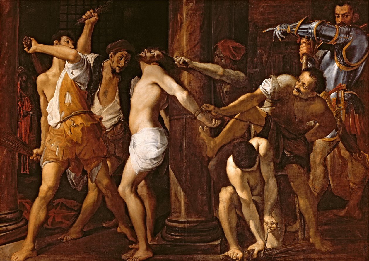 Biczowanie Chrystusa, 1586-87 autorstwa Lodovico Carracci