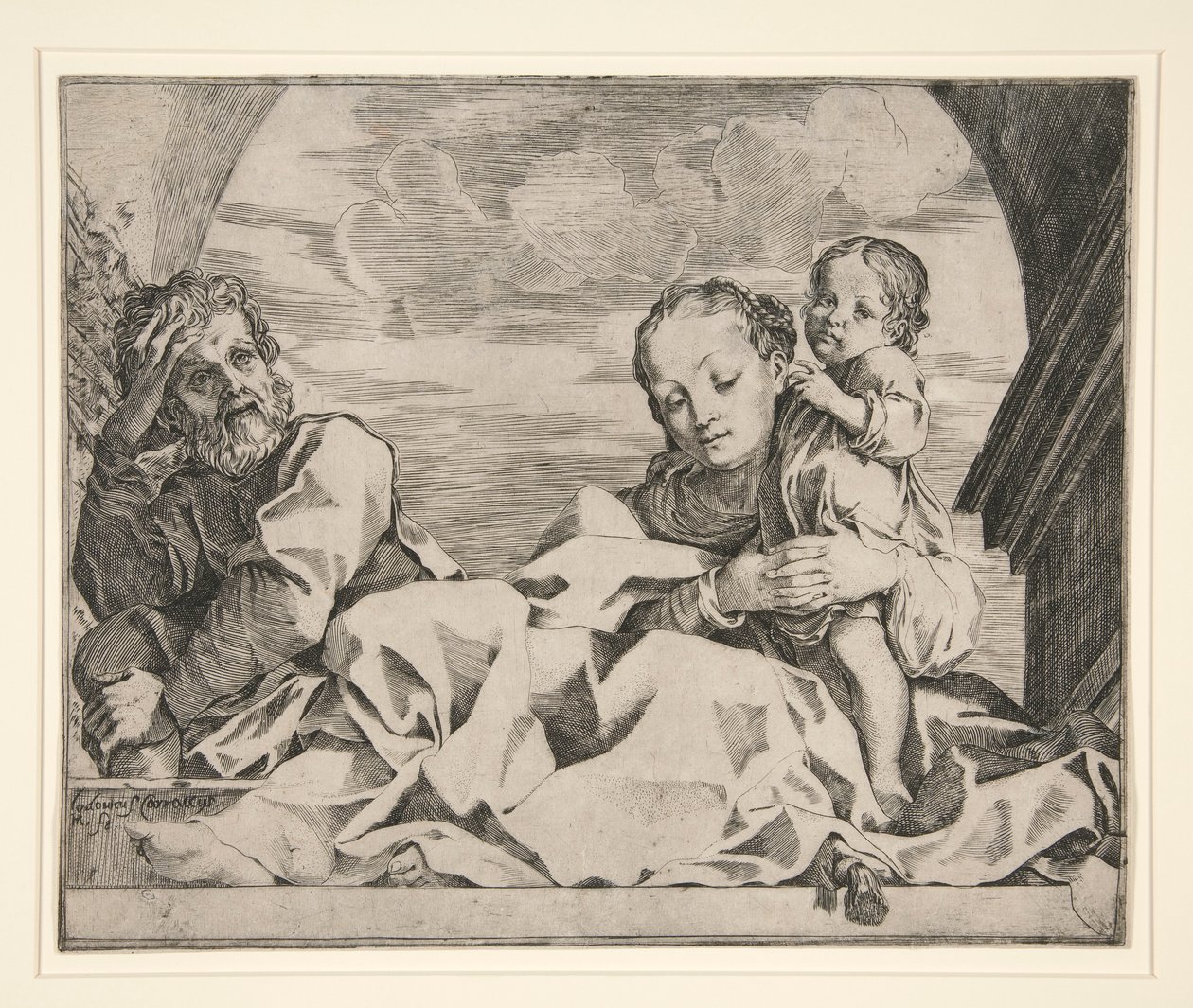 Święta Rodzina autorstwa Lodovico Carracci