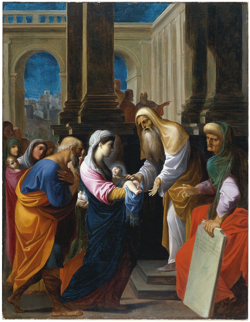 Ofiarowanie w świątyni autorstwa Lodovico Carracci