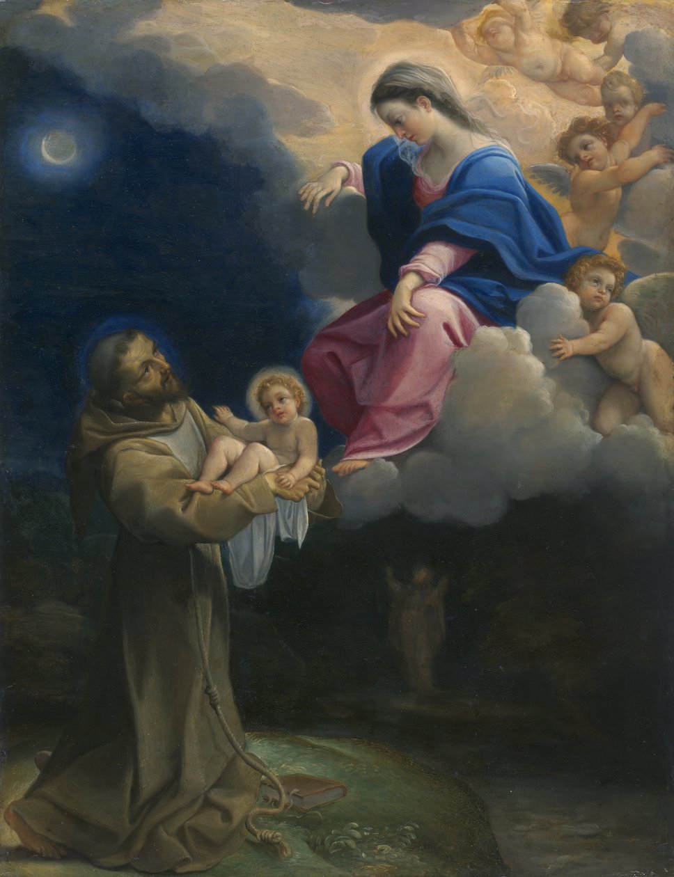 Wizja św. Franciszka, ok. 1602 autorstwa Lodovico Carracci