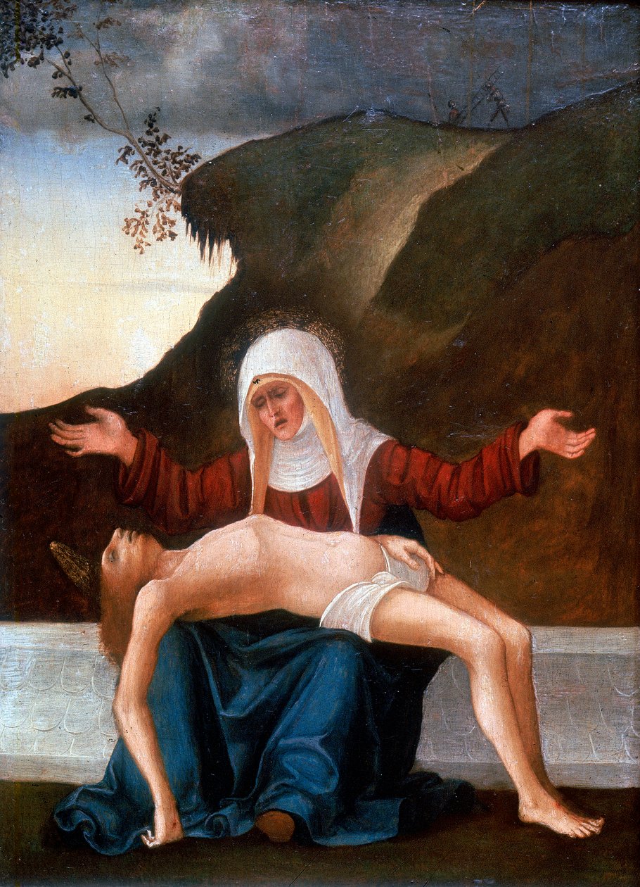 „Pieta”, początek XVI wieku autorstwa Lodovico Mazzolini