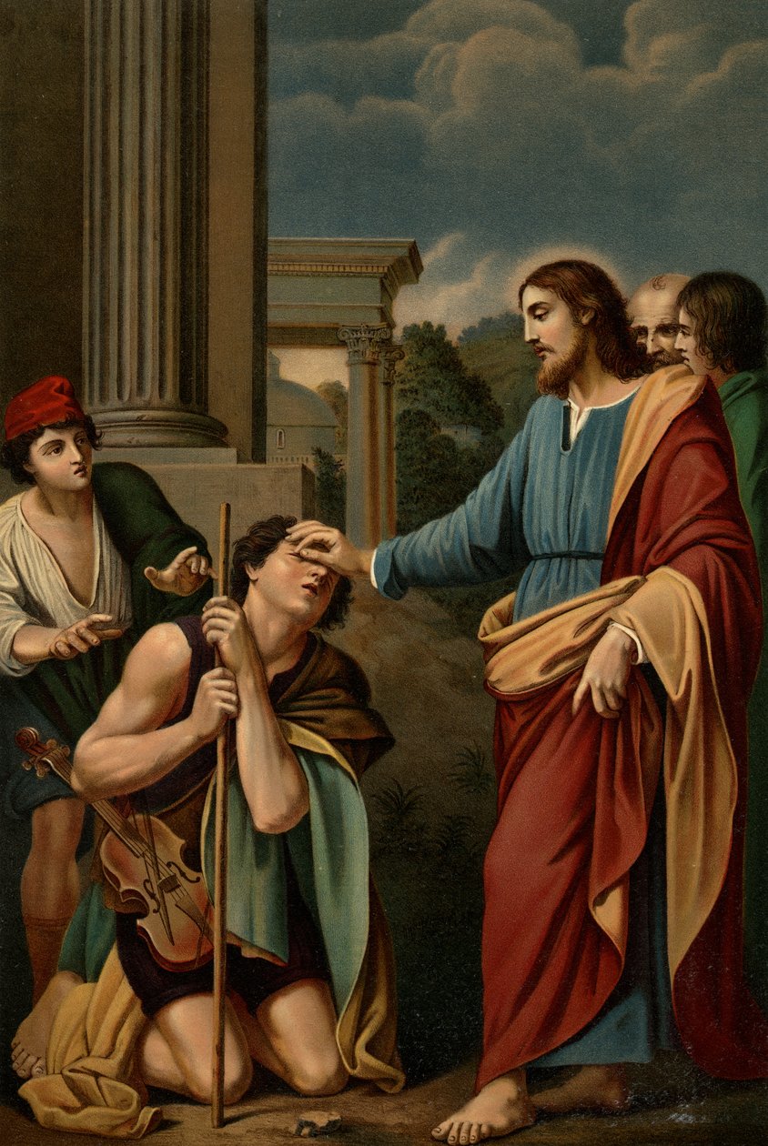 Uzdrowienie niewidomych autorstwa Lodovico after Carracci