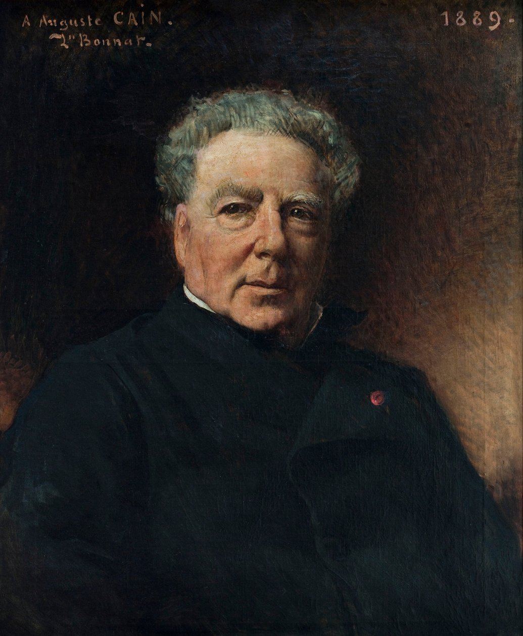 Portret Auguste-Nicolas Cain 1821-1894, 1889. autorstwa Léon Bonnat