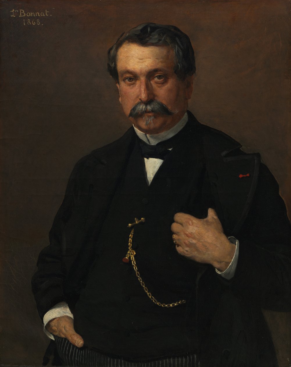 Portret mężczyzny, 1868. autorstwa Léon Bonnat