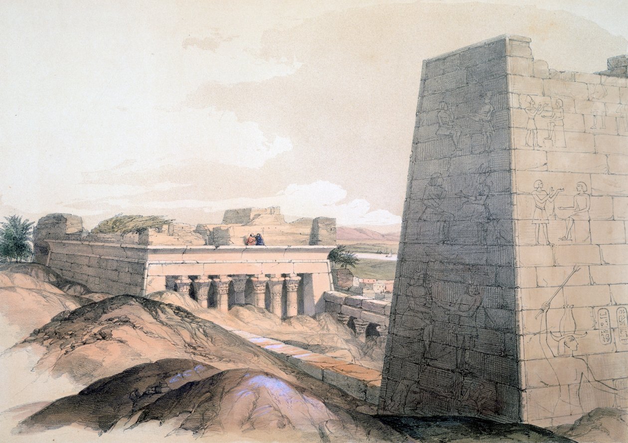 „Świątynia Edfu”, Egipt, XIX w. autorstwa Lord Wharncliffe
