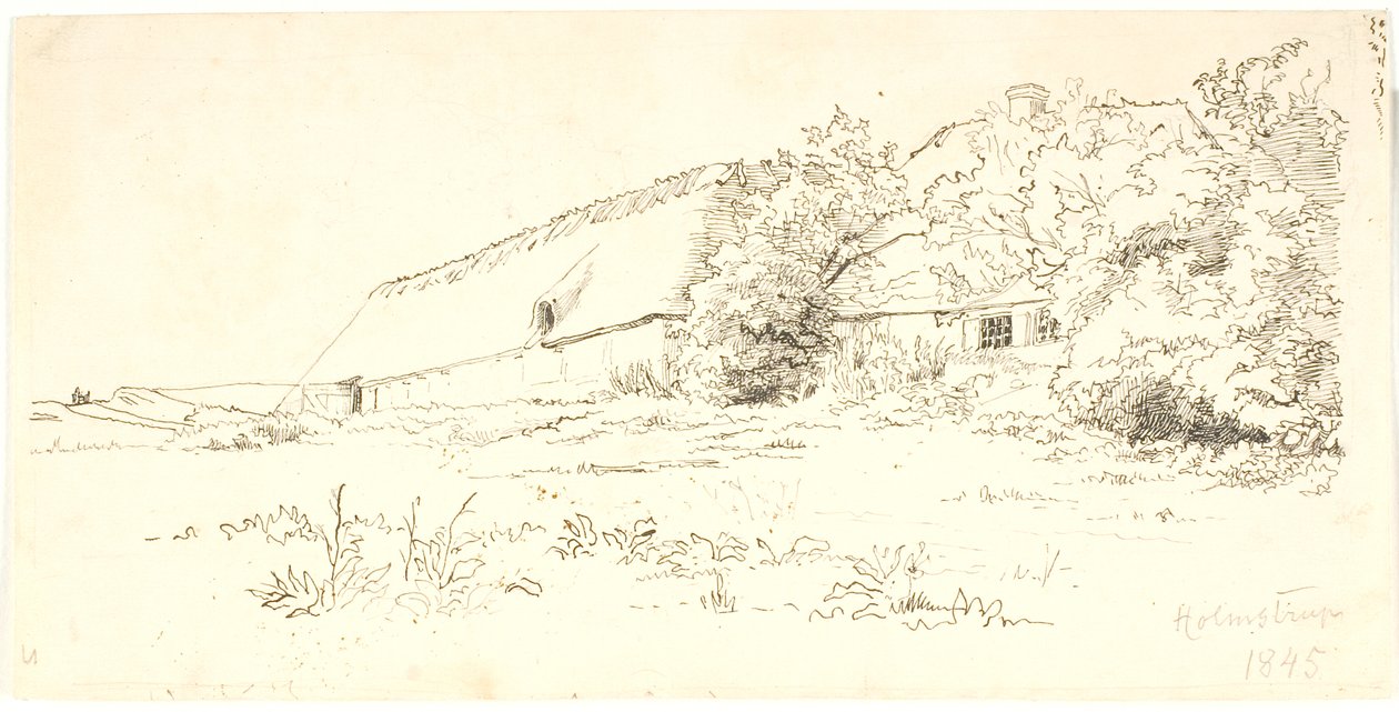 Dom wiejski. Holmstrup autorstwa Lorenz Frølich