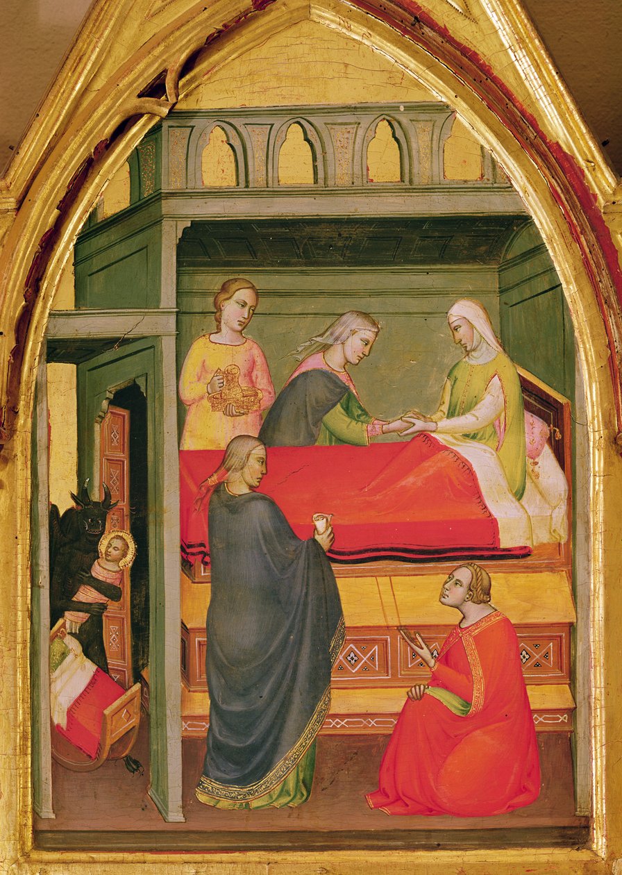 Narodziny św. Bartłomieja (tempera na desce) autorstwa Lorenzo di Niccolò