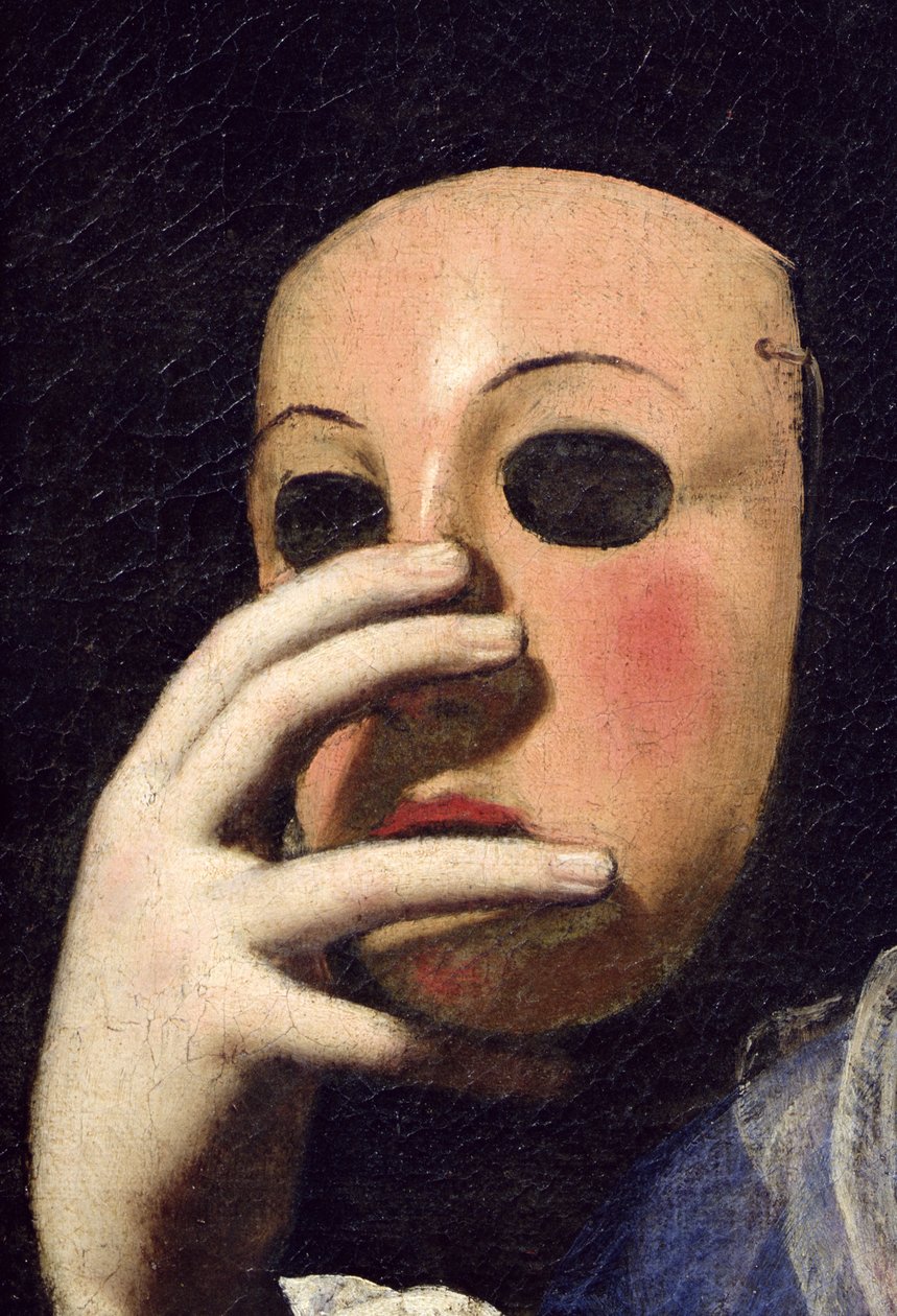 Kobieta w masce (detal 154158) autorstwa Lorenzo Lippi
