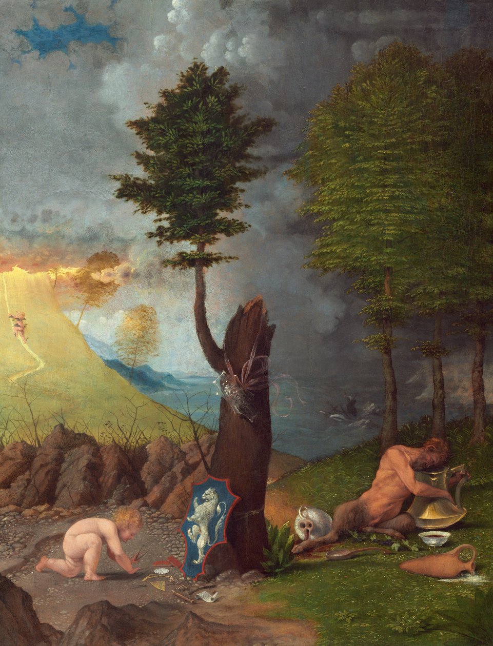 Alegoria cnót i występków autorstwa Lorenzo Lotto