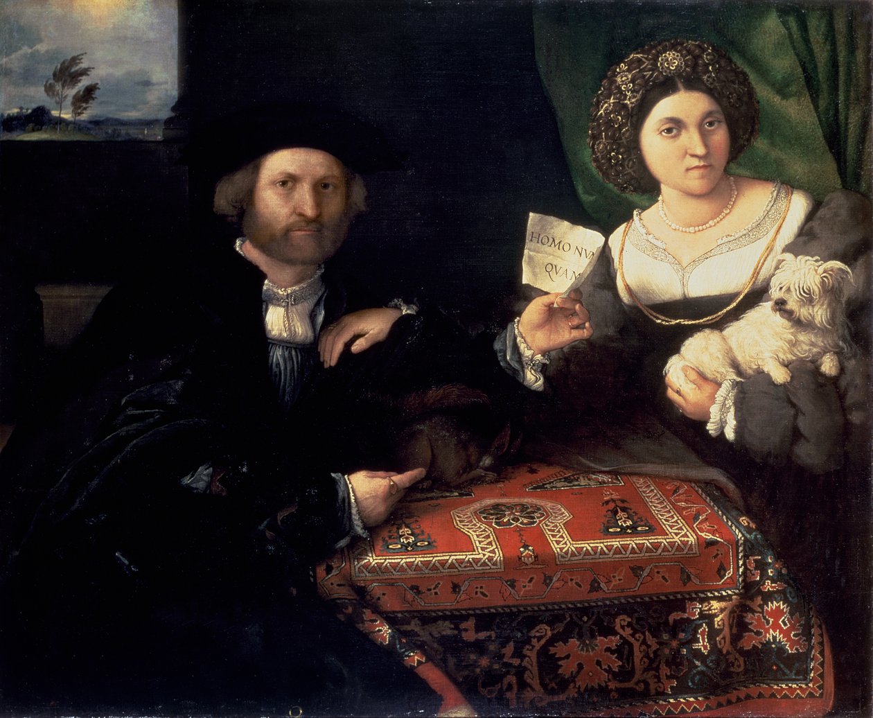 Mąż i żona, c.1523 autorstwa Lorenzo Lotto