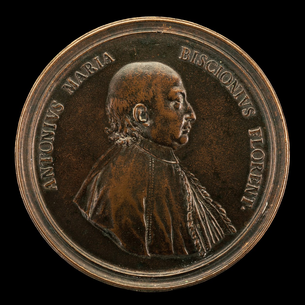Antonio Maria Biscioni [awers], 1725. autorstwa Lorenzo Maria Weber