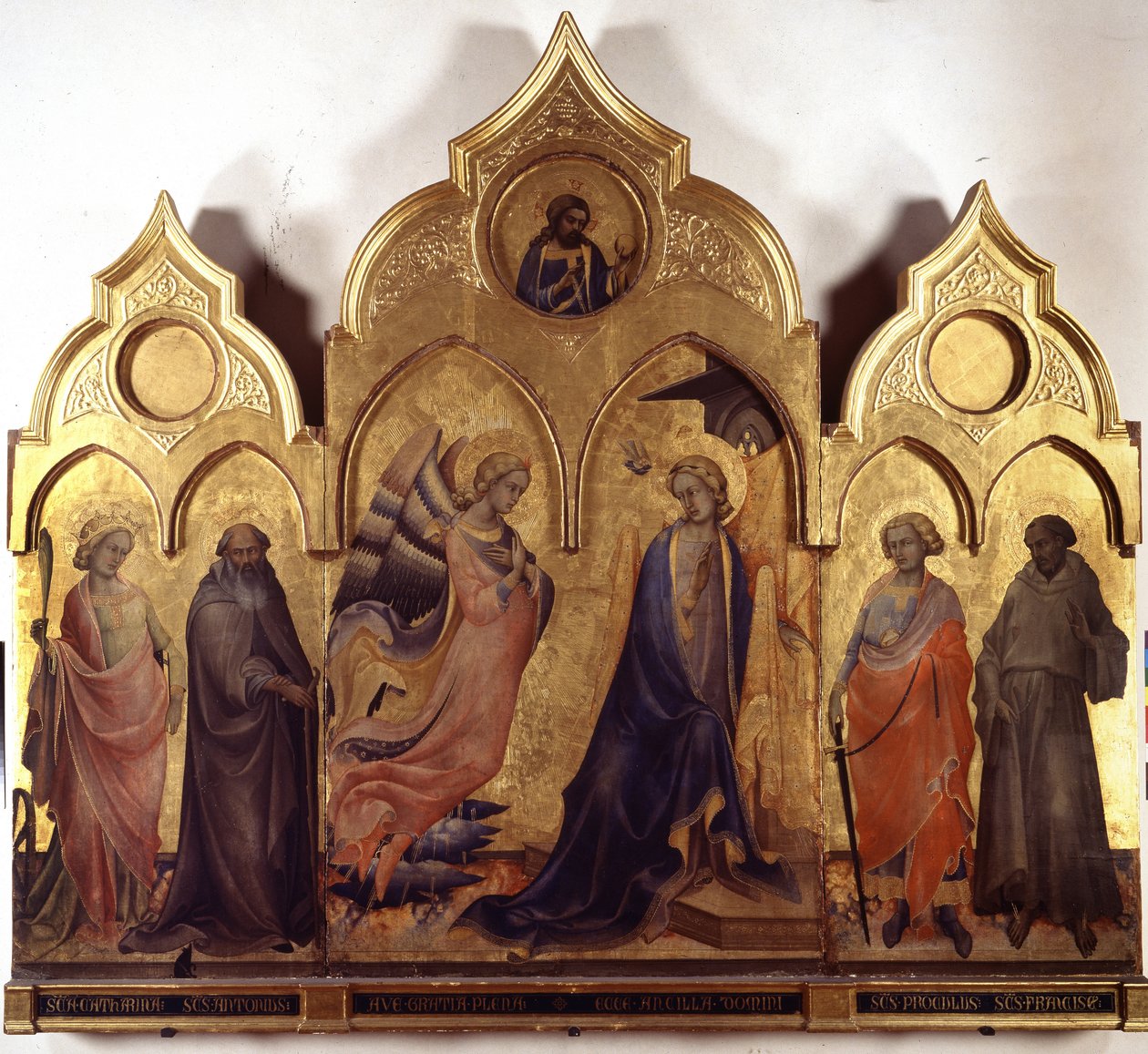 Zwiastowanie. autorstwa Lorenzo Monaco