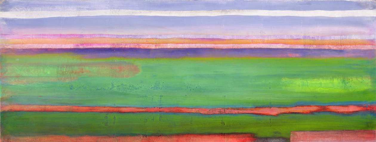 Przewidywanie, 2001 (olej i szelak na zaprawie na panelu) autorstwa Lou Gibbs