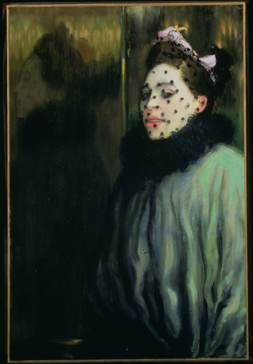 Kobieta w welonie, 1891 autorstwa Louis Anquetin