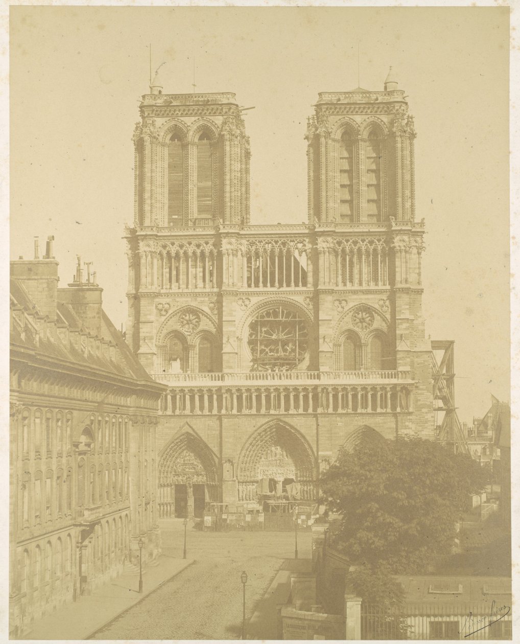 Notre Dame, Paryż autorstwa Louis Auguste Bisson