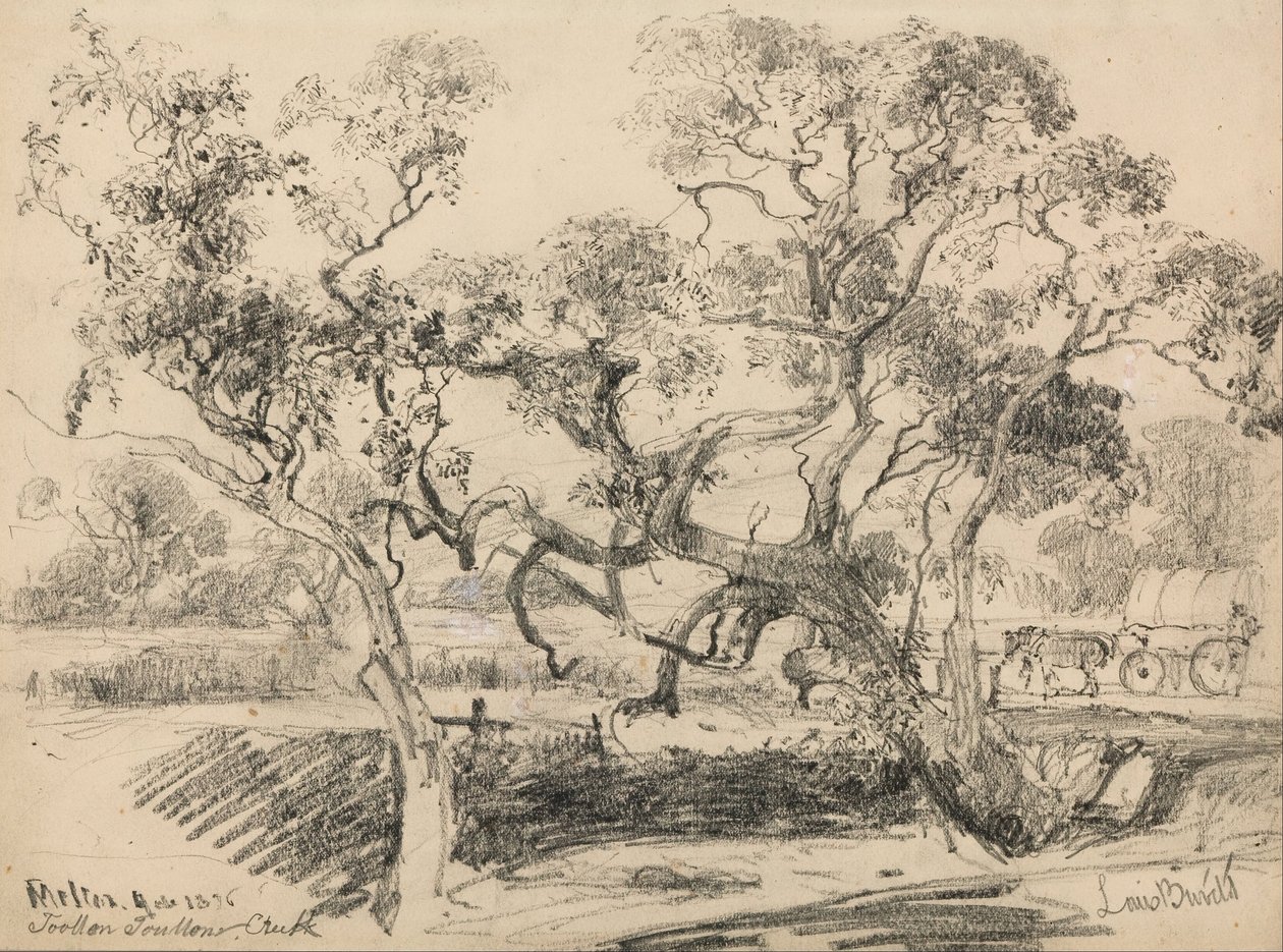 Toolern Creek, Melton autorstwa Louis Buvelot