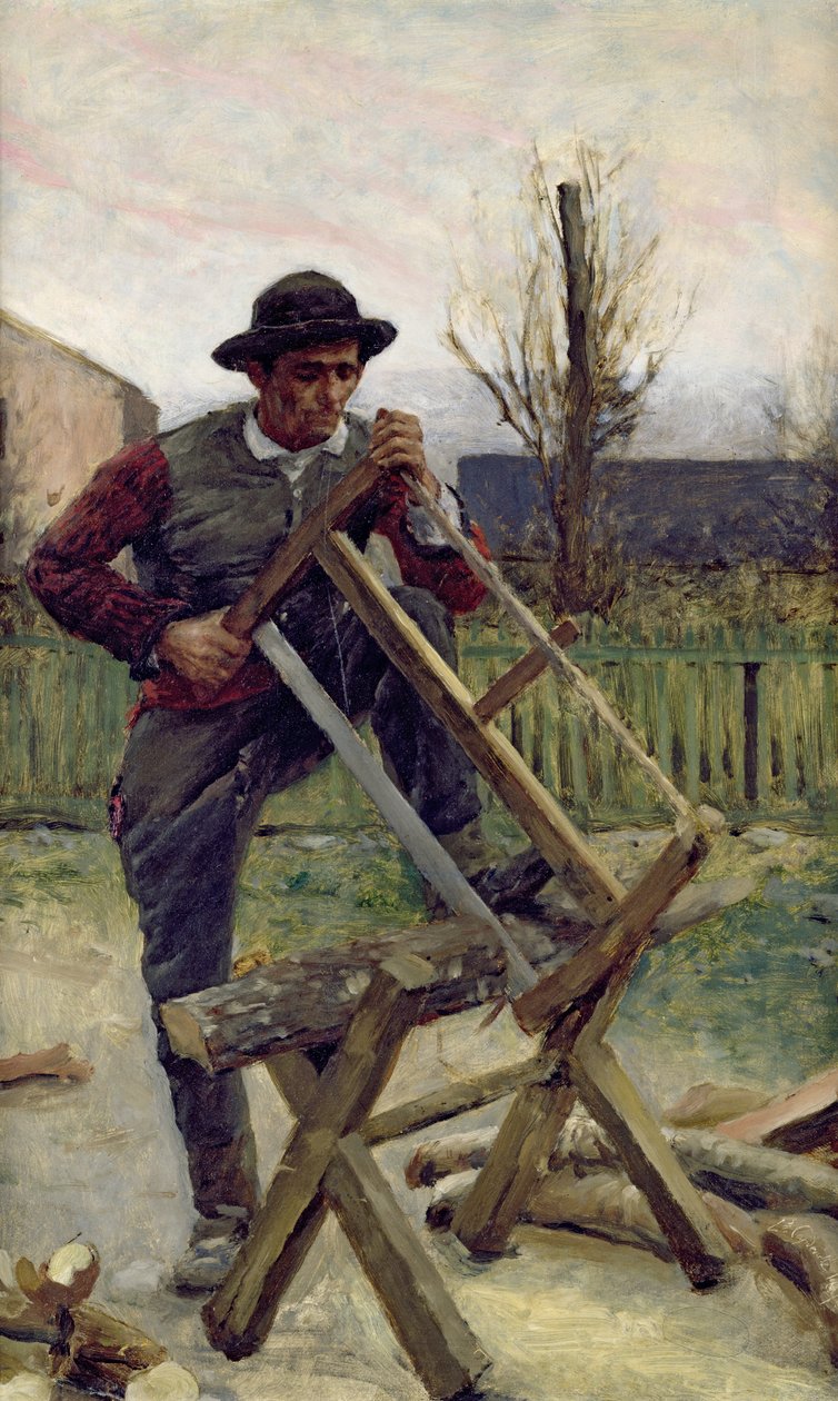 Drwal aragoński, 1876 autorstwa Louis Capdevielle