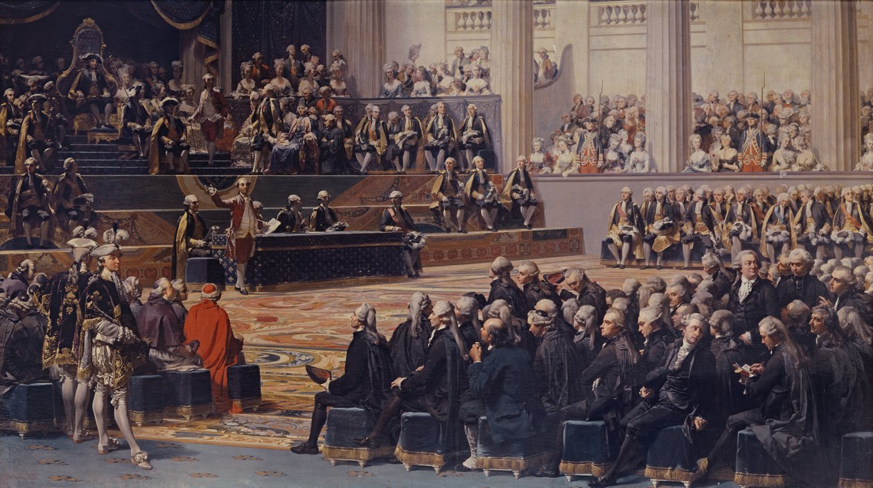 Otwarcie Stanów Generalnych w Wersalu 5 maja 1789 r. 1839 r autorstwa Louis Charles Auguste Couder
