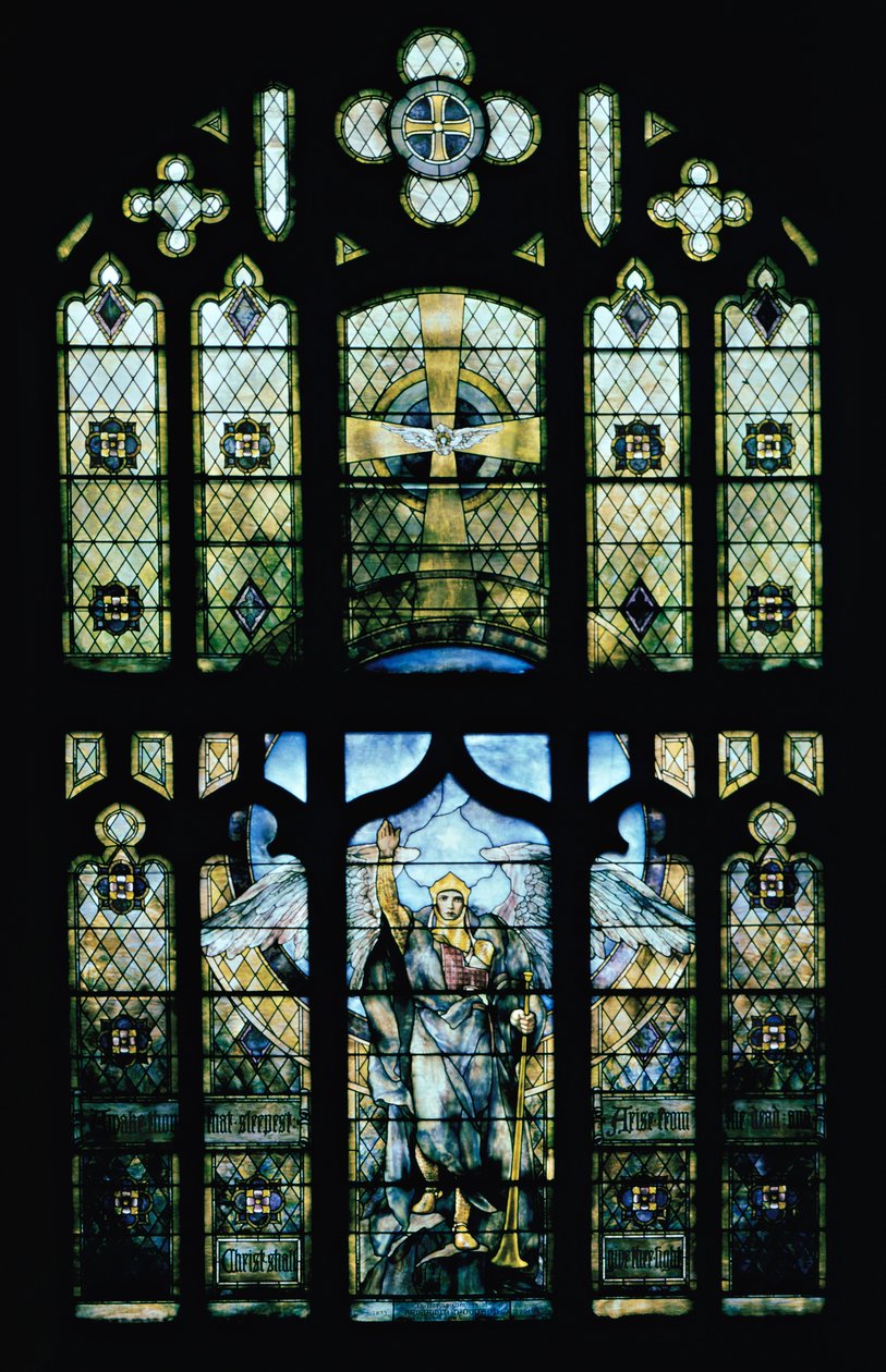 Anioł Zmartwychwstania autorstwa Louis Comfort Tiffany