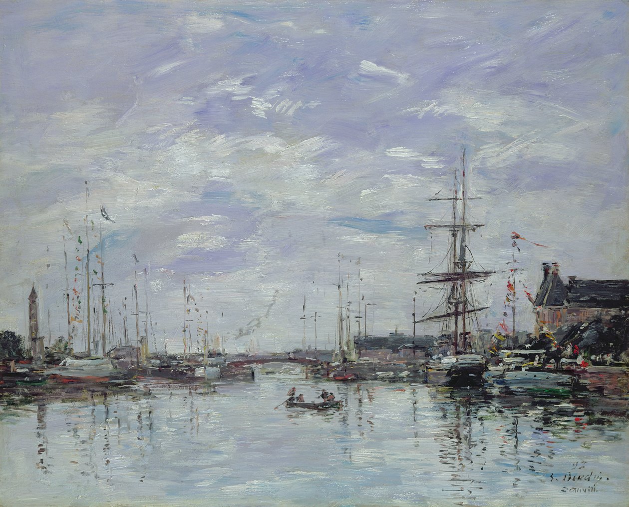 Deauville, dok, 1892 (panel) autorstwa Eugene Louis Boudin